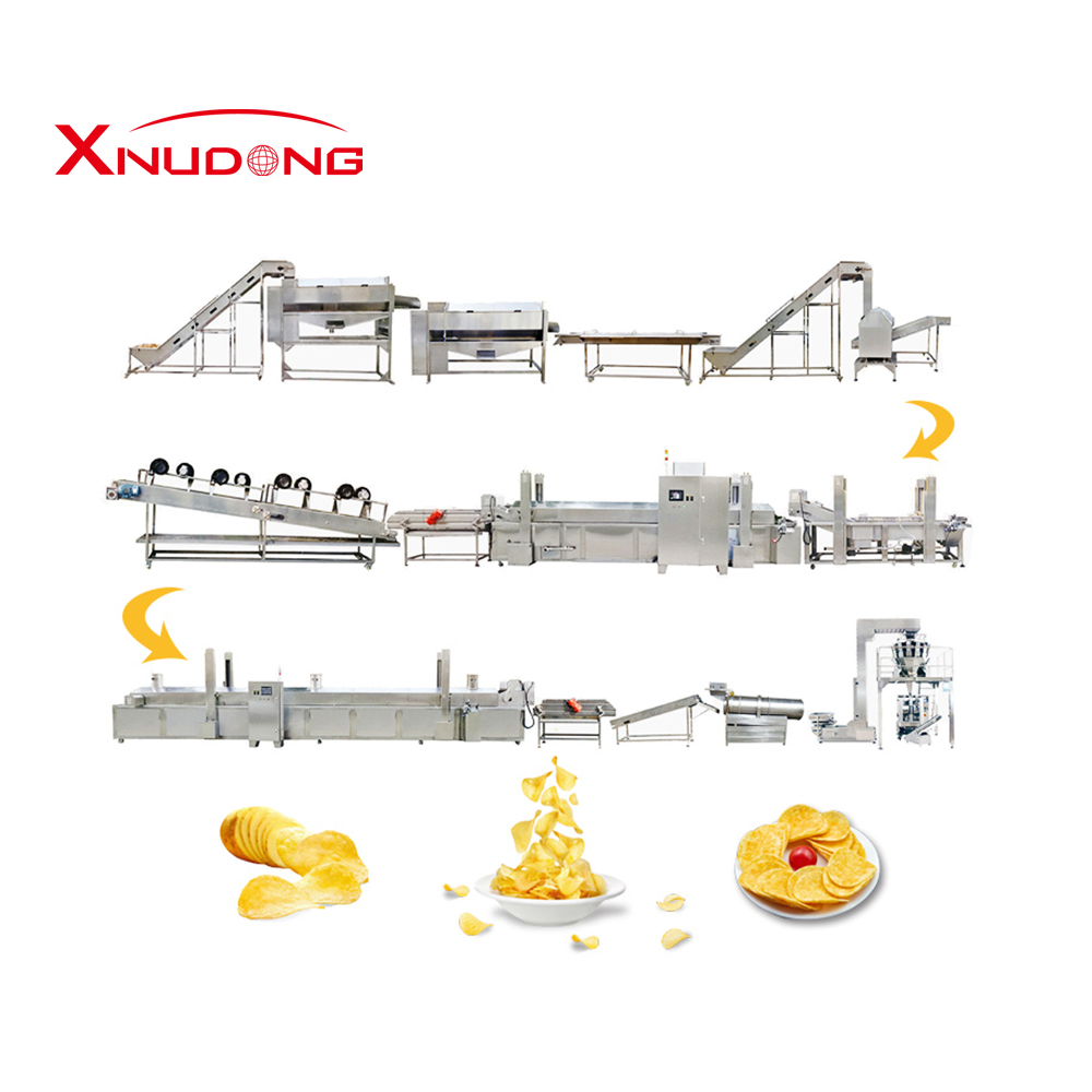 新旭東全自動(dòng)薯片生產(chǎn)線